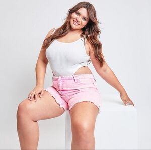 YMI Light Pink Jean Shorts for Women